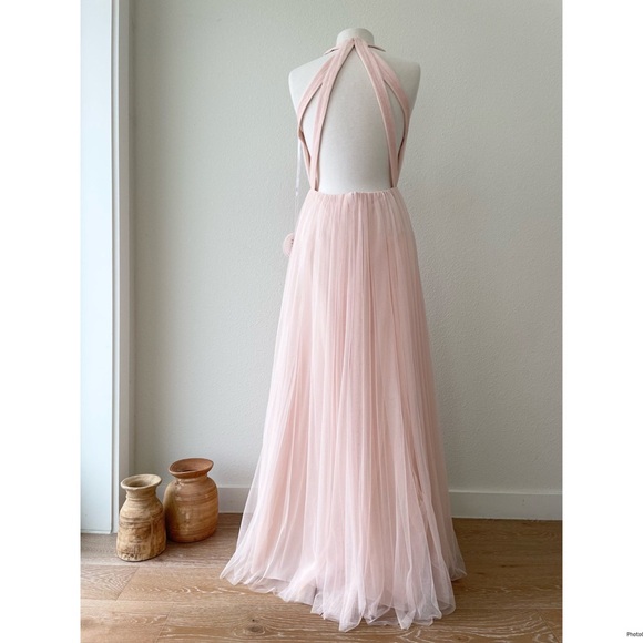 WTOO by Watters Designs Dress 444 Bobinett Nude Bridesmaid Wedding Dress 6 NWT - Picture 5 of 11